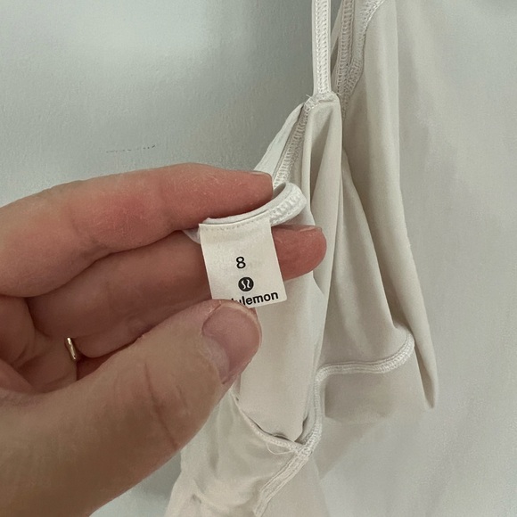 Lululemon White Sheer Lightness Tank Top 8 - Picture 3 of 6